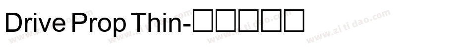Drive Prop Thin字体转换
